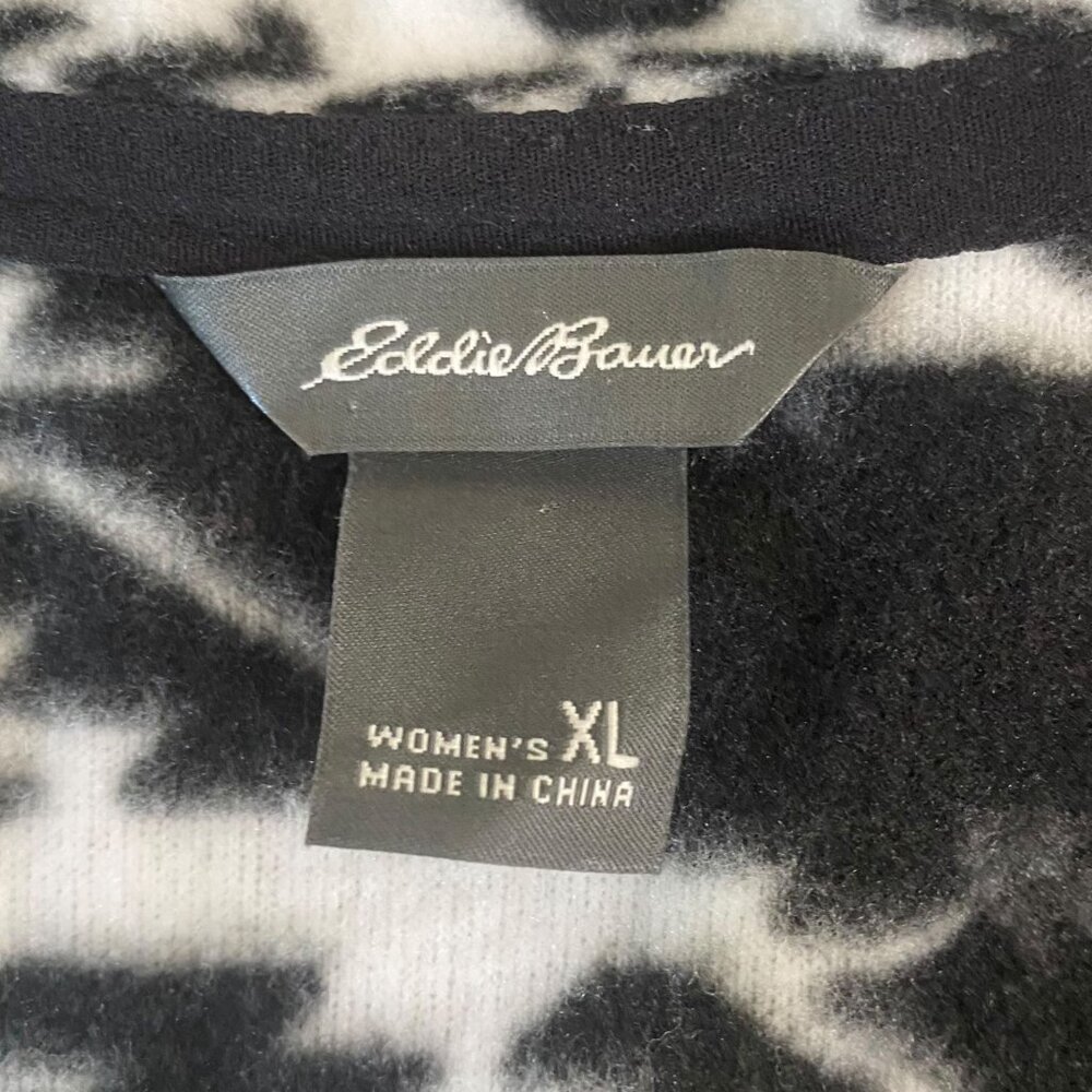 Eddie Bauer Ultra Soft Fleece 1/4 Zip Sweater Women's XL Long-Sleeve Pullover - Picture 8 of 12
